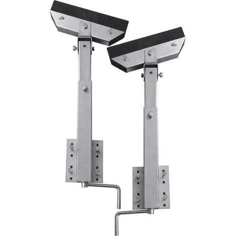 Set Supporto Prua a Barra Solida per Rimorchio Barca 63 - 88 cm vidaXL