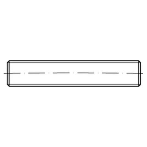 DIN 976 Form B Gewindebolzen VG M10x130 Stahl galvanisch verzinkt m. Kegelkuppe 100 Stk (1/2)