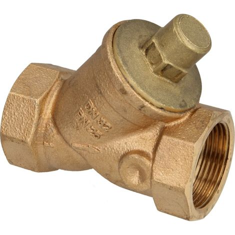 Clapet de retenue 1¼’’, laiton rouge pression d'ouverture 40 mbars