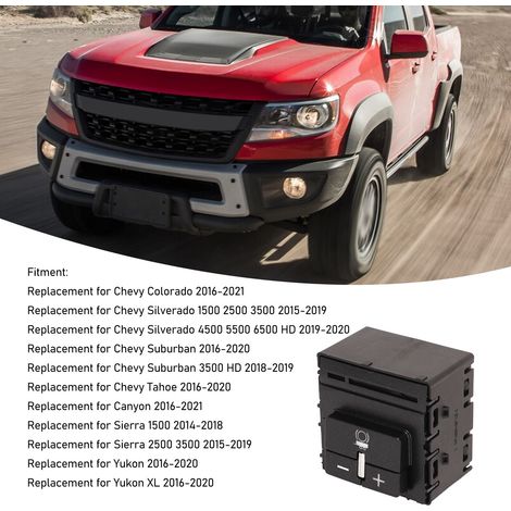Interrupteur de Contrôle de Freinage Remorque 84108373 pour Chevy Silverado/GMC Sierra 1500-3500 (2014-2021) (1/4)