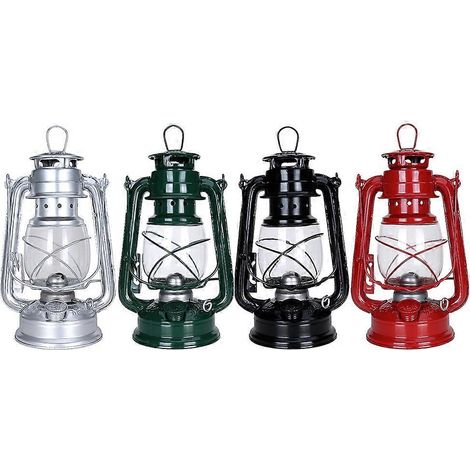 Lampe à huile portable de camping en plein air, style rétro, multifonctionnelle, en fer, lanterne suspendue à haute luminosité (1/5)