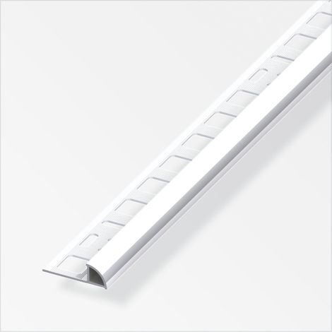 alfer Viertelkreisprofil Aluminium Chrom-Optik Fliesenschienen (1/2)