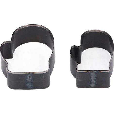 Matrice De Découpe Cuir - Forme Gant - Acier Allié - 50 mm Et 60 mm - Pour Artisanat Cuir - 2 Pièces (1/5)