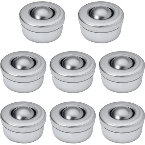 Ruedas de 8 piezas con rodamientos de bolas para muebles, rodamientos de bolas, ruedas de transferencia de bolas, ruedas giratorias, rodamientos de bolas universales, ruedas con rodamientos, rodamient
