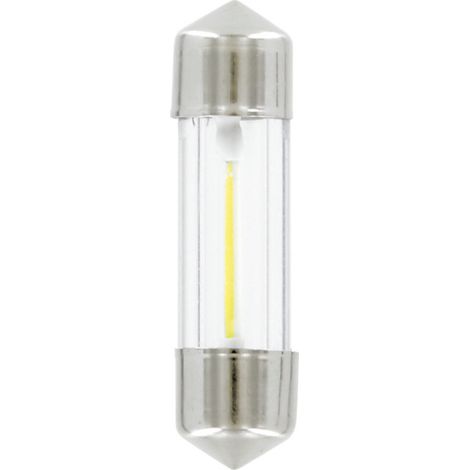12V Mega-Led 9 - 1 Smd X 9 Chips - 8X31 Mm - Sv8,5-8 - 1 Pz - D/Blister - Bianco (1/4)