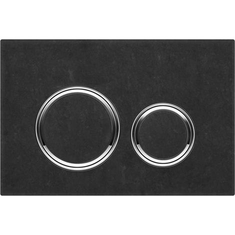 Placca Geberit Sigma50 Round Ardesia Mustang / Cromato Doppio Tasto 115.884.JM.1 Ardesia Mustang