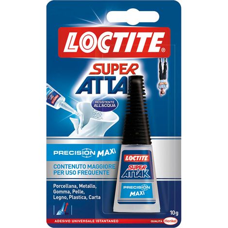 Super Attak Precision Maxi Loctite Original 24 Pezzi in Cuoio 10 Gr