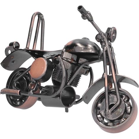 Maquette de moto, bronze rétro, petite, classique, objet de décoration artisanale exquis pour la maison. (1/5)