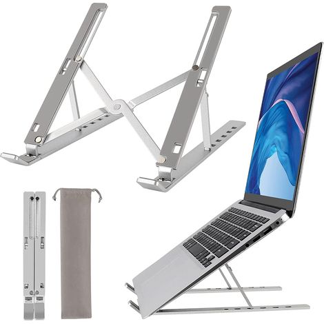 Verstellbarer ergonomischer Laptopständer aus Aluminium