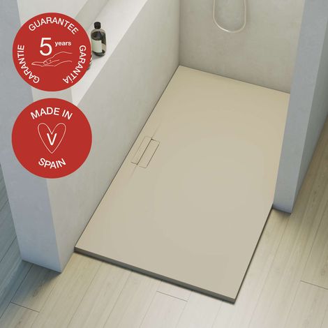 Receveur de douche Poalgi, extraplat, blanc perle, L.90 x l.140 cm, série Shile
