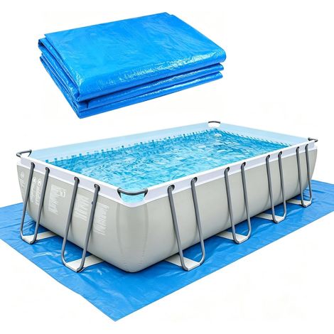 Tapis de Piscine rectangulaire 700 x 400 cm Tapis de Protection du Sol Pliable pour Bateaux gonflables (1/5)