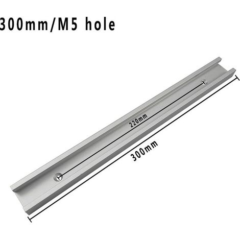 Alliage d'aluminium argenté 30 mm Modification à faire soi-même d'un rail de guidage pour scie circulaire électrique à table inversée, avec poignée de poussée et rail de guidage de type 30 (1/5)