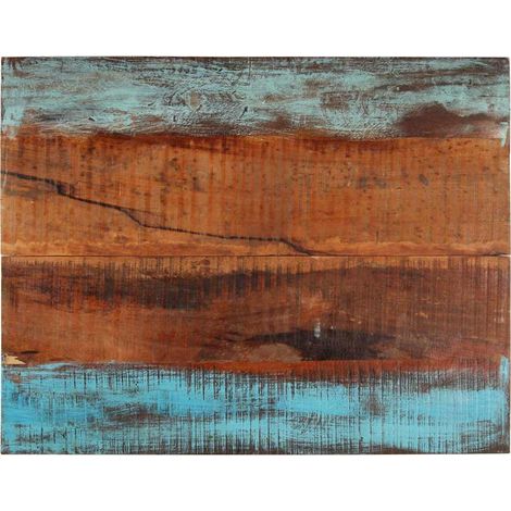 Dessus de table-Plateau de Table de Remplacement rectangulaire 70x90 cm 25-27 mm Bois récupéré 200083 (1/5)