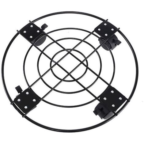 Alovez - Support pour plantes de 13 pouces avec roulettes Support pour plantes roulantes avec roues, pot de jardin en fer robuste, chariot pour plantes en pot avec serrure, convient pour l'extérieur (1/5)