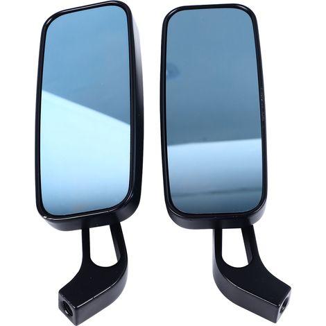 Rétroviseur de moto Vintage en verre bleu, 2 pièces, sauvegarde antichoc pour motos (1/5)