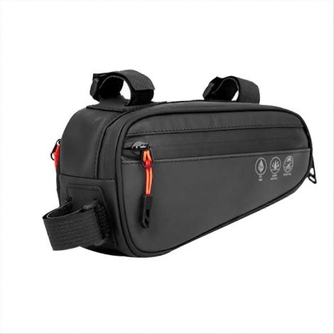 Wasserdichte Fahrradrahmentasche, doppelte Seitentasche, wasserdichte Lenkertasche für Fahrräder, praktische Aufbewahrung, einfache Befestigung (1/5)