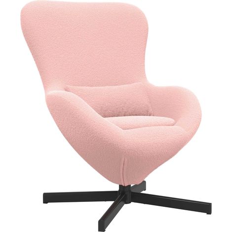 Maison Exclusive - Poltrona uovo Rosa 63 x 73 x 90 cm Tessuto