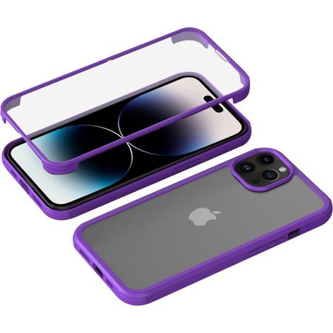 Funda para iPhone 14 Pro, erbord Guardian, morado (1/5)