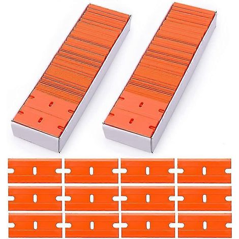 200-teiliges Set mit Schabern, Rasierklingen, Doppelklingen aus Kunststoff und Metall
