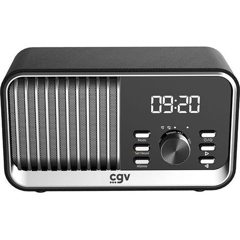 Radio FM portable - CVG - BeBop FM - Bluetooth - Batterie intégrée - Noir