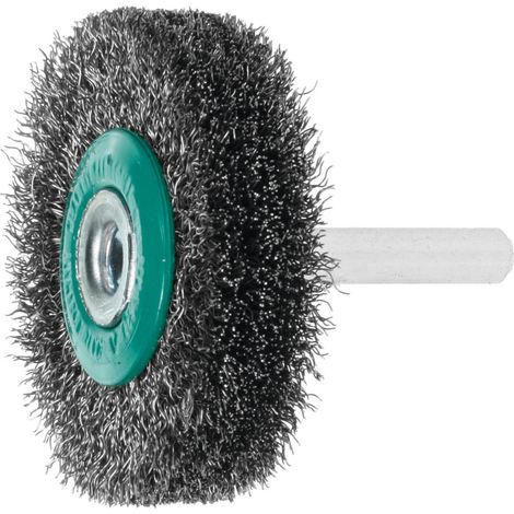 Lessmann Schaft-Rundbürste INOX-Draht 0,20 mm, Bürsten-⌀xBesatzbreite: 50X15 mm