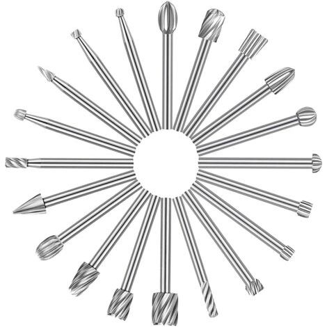 QORVA-Ensemble de 20 forets à bois avec tige de 3 mm, divers forets HSS pour répondre à vos différents besoins : outils rotatifs durables pour le travail du bois. (1/5)