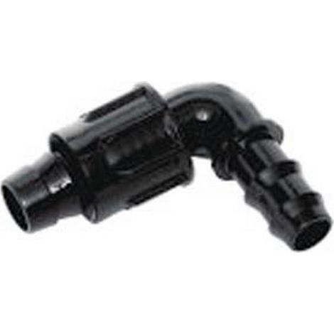 100PZ GOMITO PORTAGOMMA 90° PER "TAPE" IN POLIPROPILENE - ø mm.16