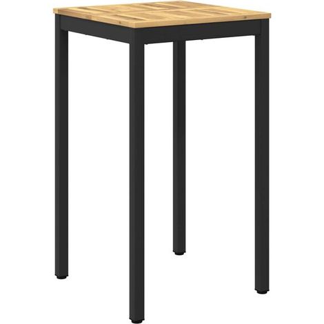 Table de Bar Jardin, Blanc et Noir, 60 x 60.5 x 105 cm (1/5)
