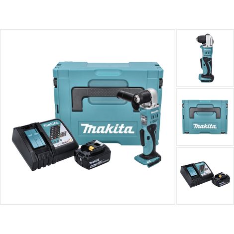 Makita DDA 351 RG1J Trapano angolare a batteria 18 V 13,5 Nm + 1x batteria ricaricabile 6,0 Ah + caricabatterie + Makpac