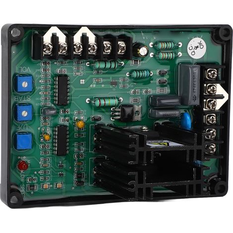 Régulateur Automatique de Tension AVR Module 180-240V avec Potentiomètre Bleu et Fusible Auto pour Groupe Électrogène (1/5)