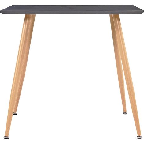 Maison Exclusive - Esstisch Grau und Eichefarben 80,5x80,5x73 cm (1/5)