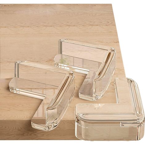 20PCS Protection Coin de Table Bébé, Protecteur d'angle de Meuble Transparent, Doux et Haute Résilience, Protège Le Bébé des Angles Vifs de la Table (L-Shape)
