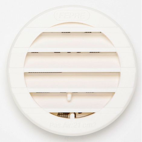 Grille d'aération abs naturel Diam.9.8 cm