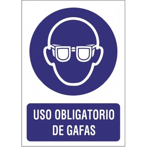 SEÃ‘AL 210X297 PVC USAR GAFAS - EHLIS