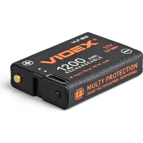 Batería de iones de litio VLF-B12 3,7 V 1200 mAh USB-C Videx