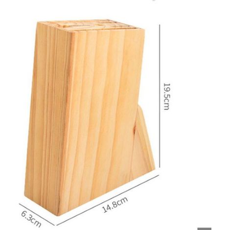 Bloc Couteaux - Rangement Cuisine Compact En PP Et Bois - Pour Cuisine Maison Ou Professionnelle - 1 Pièce (1/3)