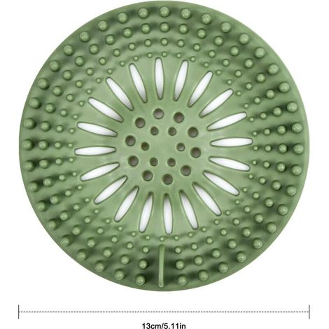 Lot de 5 filtres d'évier en silicone, filtre de douche pour cheveux, filtre de douche pour attraper les cheveux, couvercles de vidange de douche, crépine de vidange de douche, filtre de vidange pour