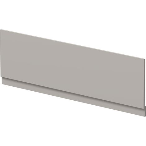 Hudson Reed MFC Straight Bath Front Panel and Plinth 560mm H x 1800mm W - Pebble Grey