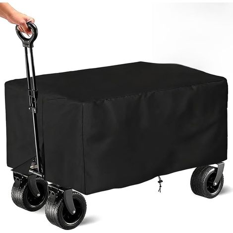 Housse pour chariot de camping, pique-nique, imperméable, tissu Oxford 210D, protection UV, pliable, protection contre la pluie pour chariot de jardin (1/5)