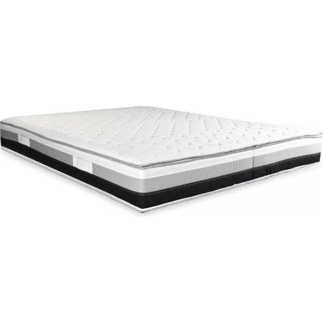 Materasso matrimoniale Poli con molle insacchettate e memory sfoderabile 160x200xH25 cm.