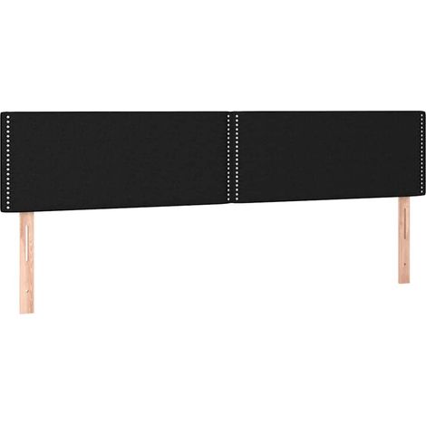 Maison Exclusive - Cabeceros tela negro 180x5x78/88 cm (1/5)