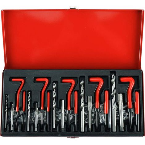 EASYCOMFORT Kit de Réparation Filetage 131 Pièces - Forets, Gaines et Inserts M5 M6 M8 M10 M12 (1/5)