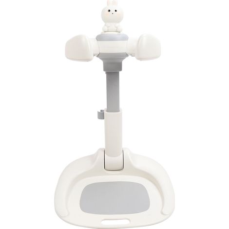 Tour de bain Baby Hug pour bébé, facile à installer, avec base antidérapante réglable et support de bain en forme de lapin. (1/5)