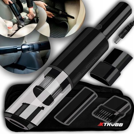 ASPIRADORA DE COCHE PORTÁTIL INALÁMBRICA, POTENTE, DE 120 W, CON BATERÍA Y FILTRO.
