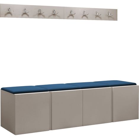 Conjunto para recibidor Pinis VII, Cachemira, 0x0x0cm, Tapiz, Aglomerado laminado, Colocada, Montada en la pared