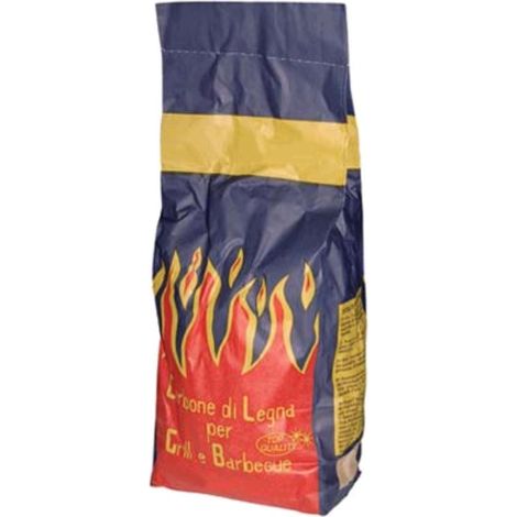 sacco da 3 kg bio carbone vegetale naturale carbonella per barbecue grill