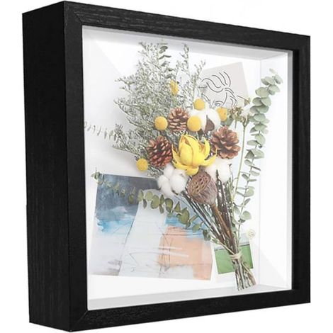 1 Cadre photo 3D,bois profond,personnalisable,blanc,anniversaire mariage (1/5)