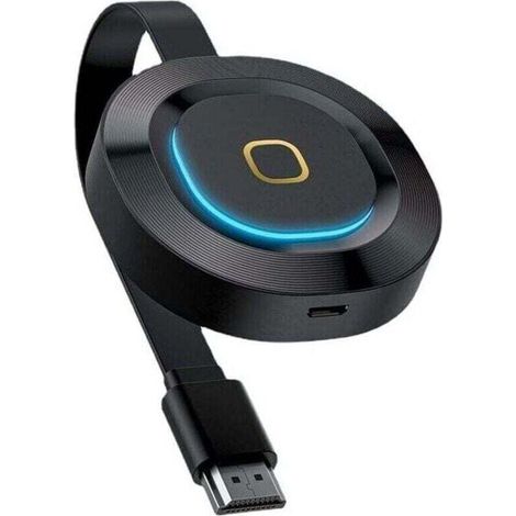 Clé d’affichage sans fil WiFi 4K – Récepteur compatible Android, iOS, PC, TV et moniteur, double antenne, noir
