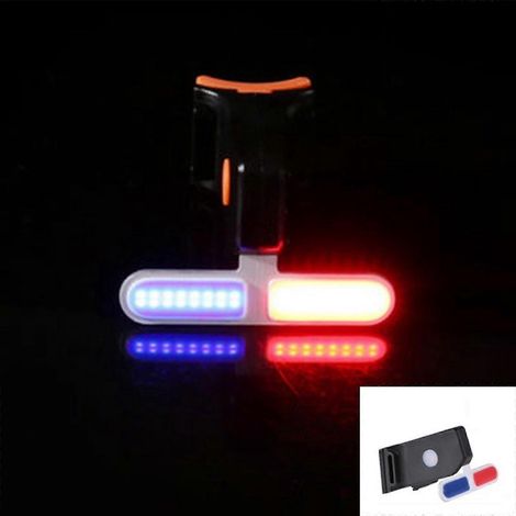 Superhelle LED-Fahrradlampe, Vorder- und Rücklicht für Rennräder, Mountainbikes und Fahrräder – Bone-Warning (1/3)