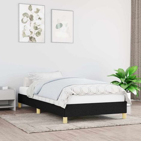 Giroletto senza Materasso Nero 100x200 cm in Tessuto vidaXL (1/5)